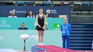 8-16.04.18 г. в Баку (Азербайджан) прошел Чемпионат Европы по прыжкам на акробатической дорожке (3)