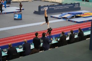 8-16.04.18 г. в Баку (Азербайджан) прошел Чемпионат Европы по прыжкам на акробатической дорожке (4)