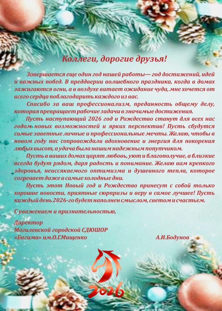 ПОЗДРАВЛЕНИЕ С НОВЫМ 2026 ГОДОМ! ПОЗДРАВЛЕНИЕ С НОВЫМ 2026 ГОДОМ!