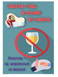 Плакат нет алкоголизму